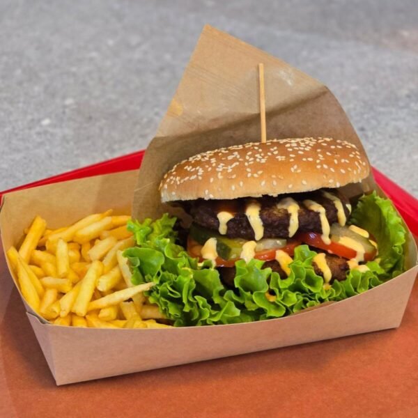 DOUBLE HAMBURGER & FRIES