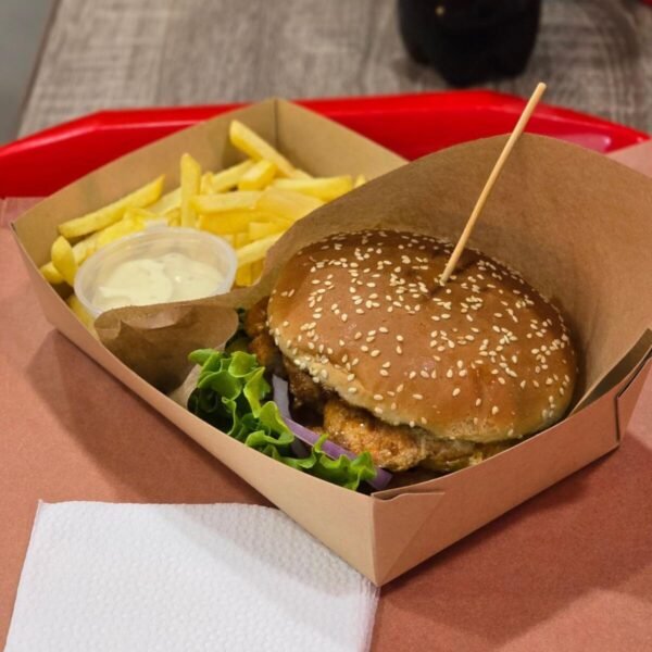 CHICKEN BURGER & FRIES