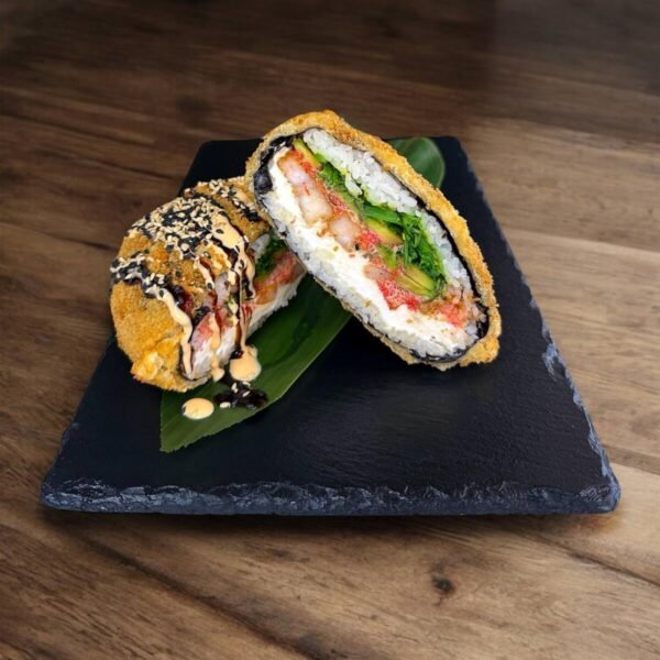Sushi-burger crevete