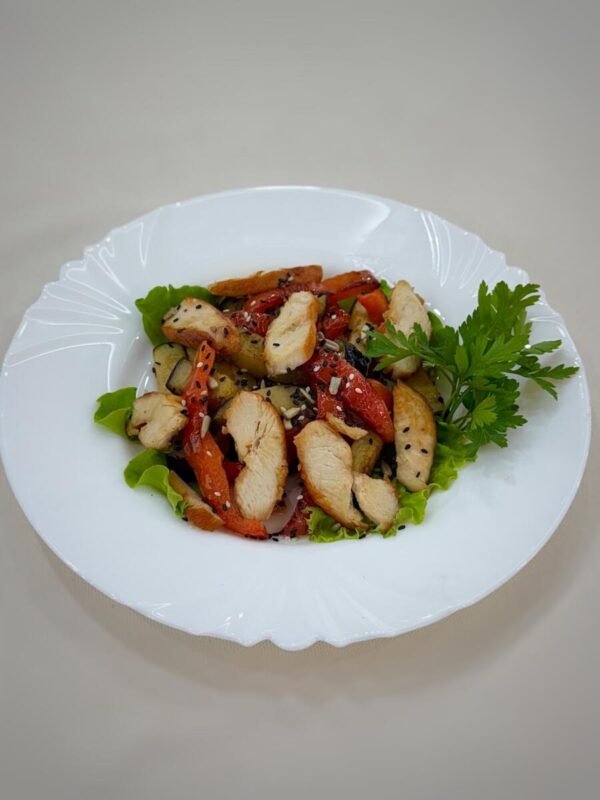 Салат теплый